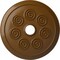 Ekena Millwork Spiral Ceiling Medallion (Fits Canopies up to 4"), Hand-Painted Smokey Topaz, 25 1/4"OD x 4"ID x 2"P CM25SPSTF - alternate 1